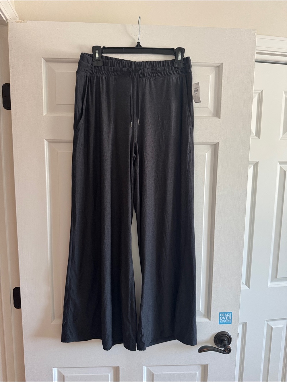 NWT OLD NAVY Black Wide-Leg Drawstring Pants